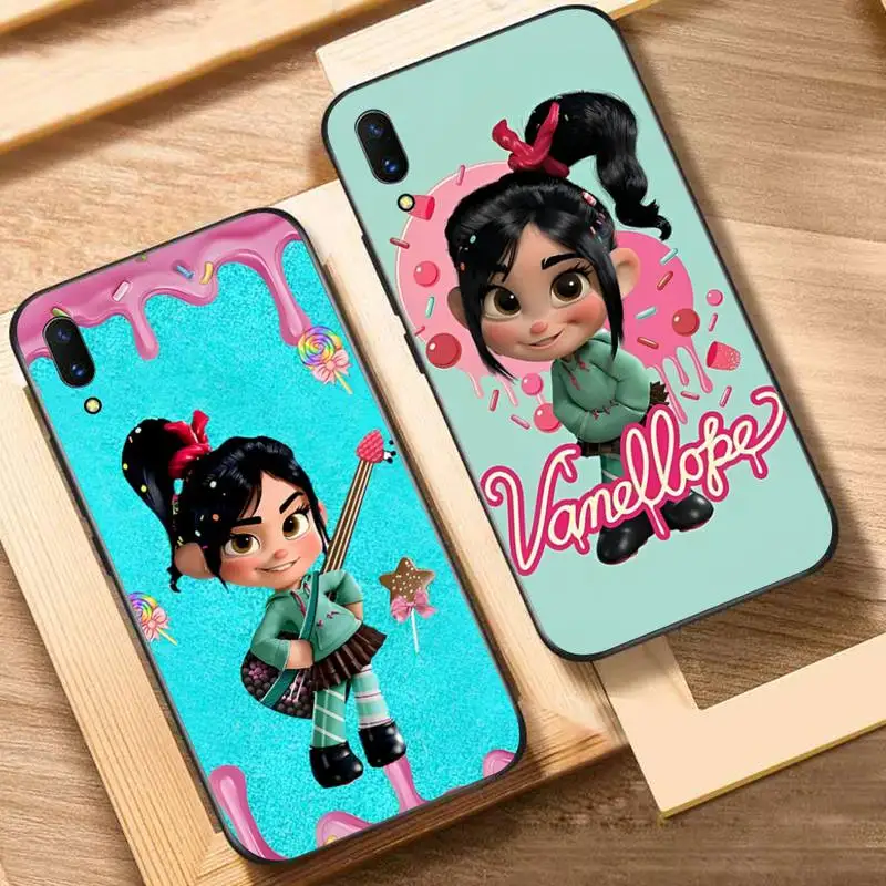 

Disney Vanellope von Schweetz Phone Case For Oppo Reno Realme C3 6Pro Cover For vivo Y91C Y17 Y19 Funda Capa