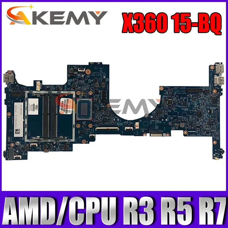 

For HP Envy x360 15-BQ Laptop Motherboard Mainboard 16907-1 Motherboard DDR4 With AMD R3-2300U R5-2500U R7-2700U CPU