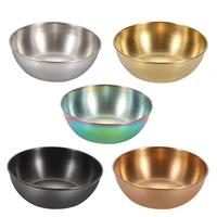 4pcs stainless steel sauce dishes spice plates golden sauce dish appetizer serving tray kitchen supplies plates spice dish plate