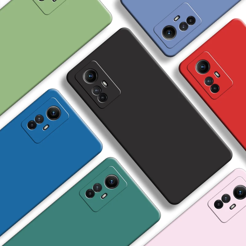 

For Redmi Note 12S Case 6.43 inch Original Liquid Silicone Rubber Shockproof Bumper Xiaomi Redmi Note 12S Cover Redmi Note 12S