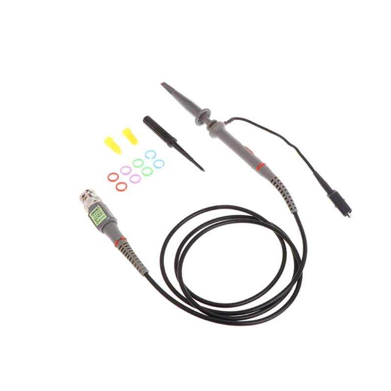 

Digital Oscilloscope BNC Probe Test Leads 1X 10X P6100 100MHz Male Plug to Dual Alligator Clip Test Line DropShipping