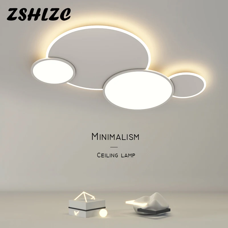 

Living Room Circular Chandelier Nordic Minimalist Home Ceiling Lamps For Hall Hotel Office Master Bedroom Ceiling Light Fixtures