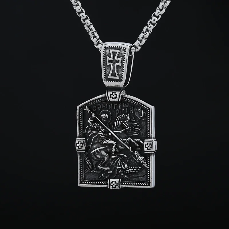 Винтажное Женское Ожерелье В Стиле Панк-рок С Подвеской Крест Из Нержавеющей