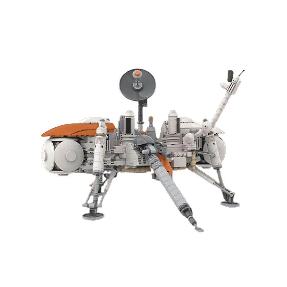 

MOC Space Lander Viking Mars Explore Detector Probe 1-2 1:9 Robot Building Blocks Machine Bricks Toy For Children Birthday Gfits