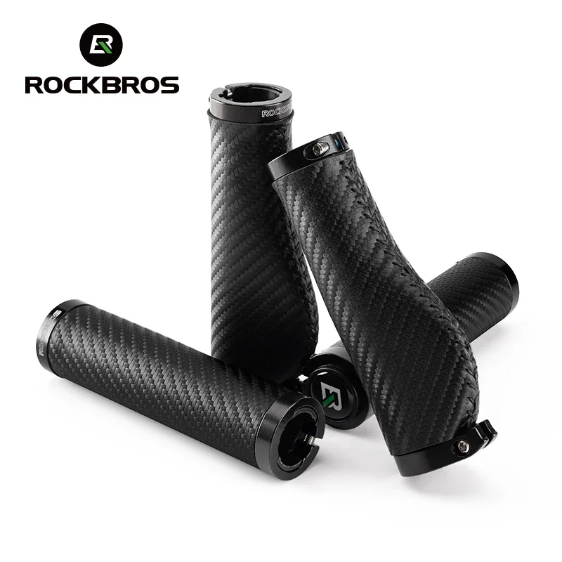 Фото Велосипедные ручки ROCKBROS, из искусственной кожи, Нескользящие, удобные, для горных велосипедов №1