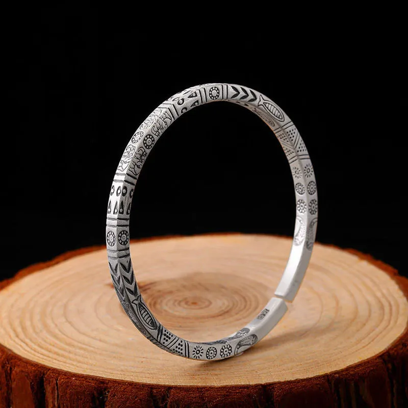 

Новый богемный античный браслет с серебряным покрытием в национальном стиле