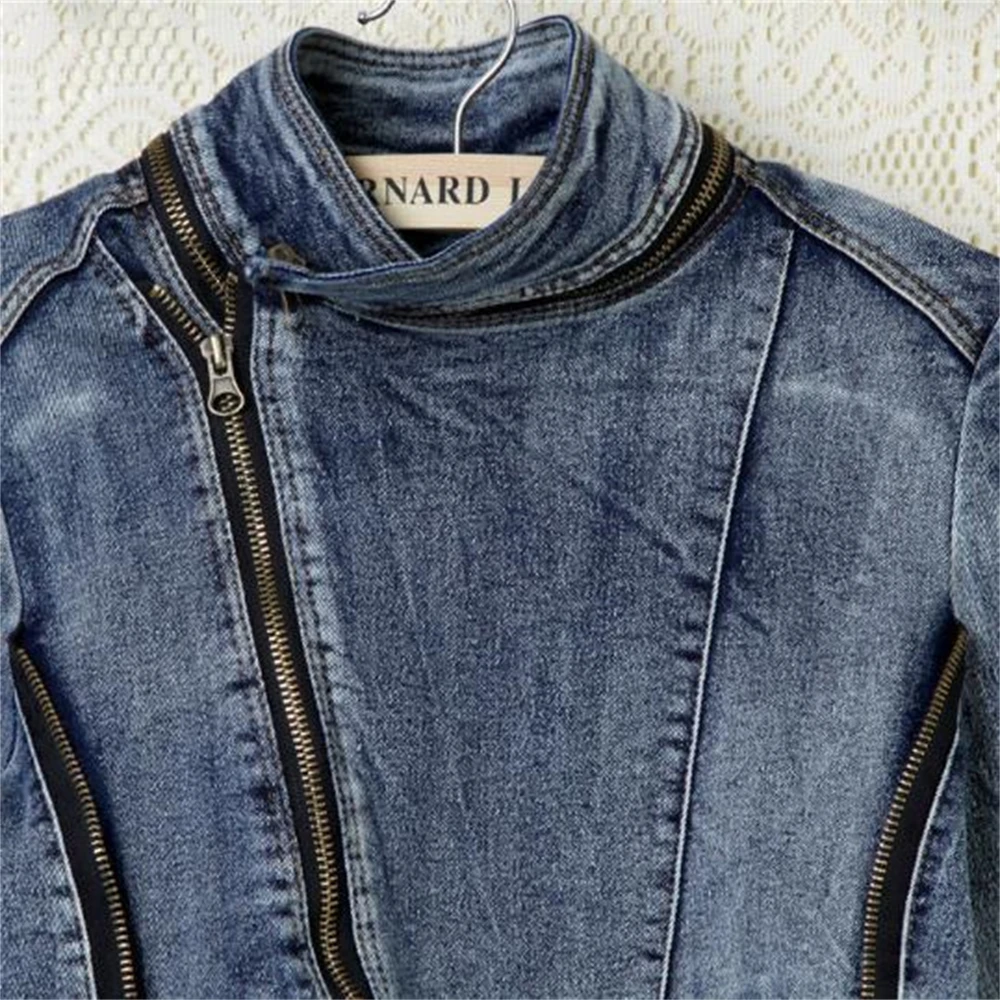 Новые модные джинсовые куртки со звездами женские укороченные верхние одежды в