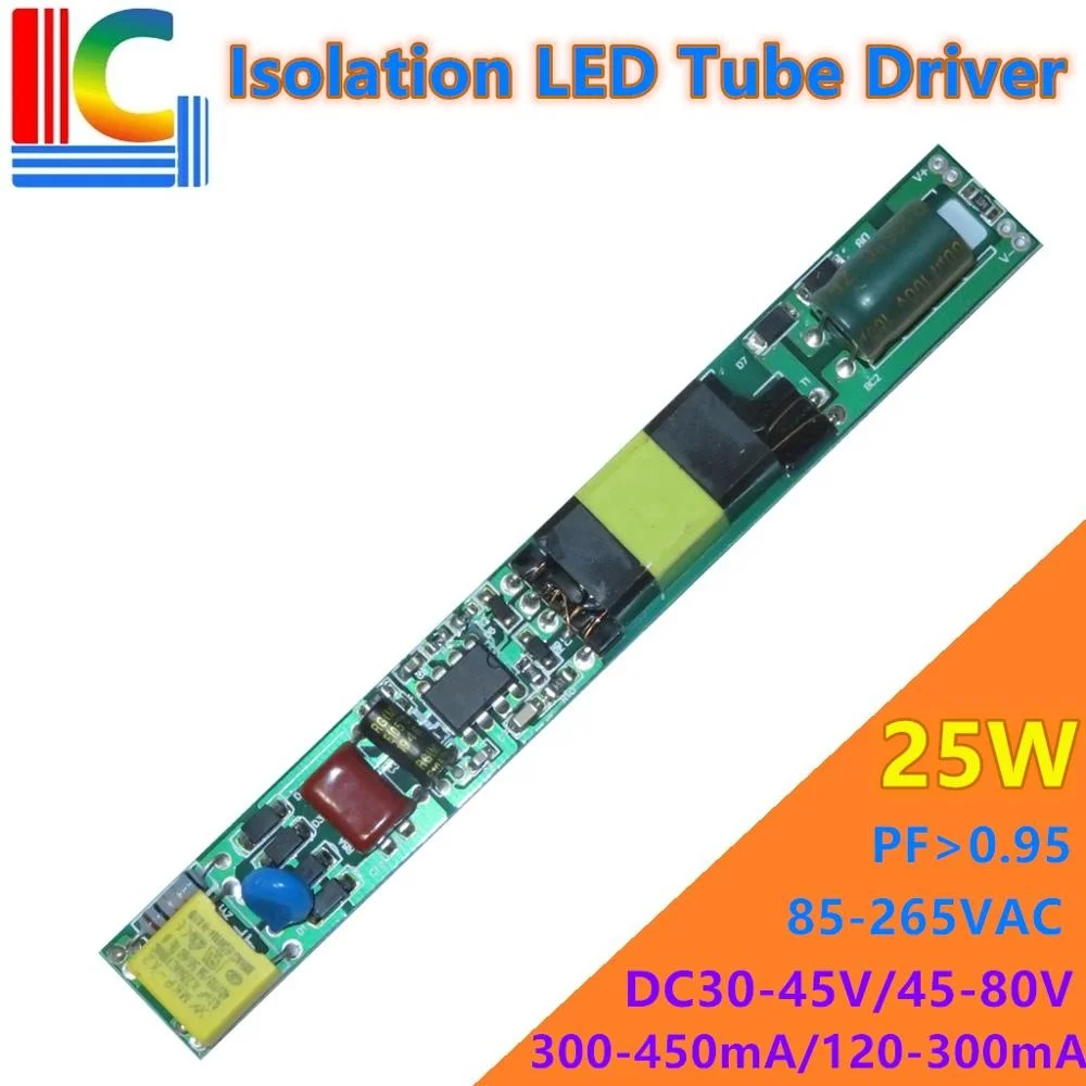 

Изоляция 9 Вт 12 Вт 15 Вт 18 Вт 25 Вт светодиодный трубчатый драйвер 110 В 220 В вход T8 T10 36-90VDC 120mA 180mA 220mA 240mA 280mA 350mA 380A 450mA