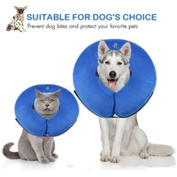 Anti-lick and Anti-bite Pet Dog Protective Collar Elizabeth Pet Sterilization Collar Inflatable To Keep Warm Cat Accessories