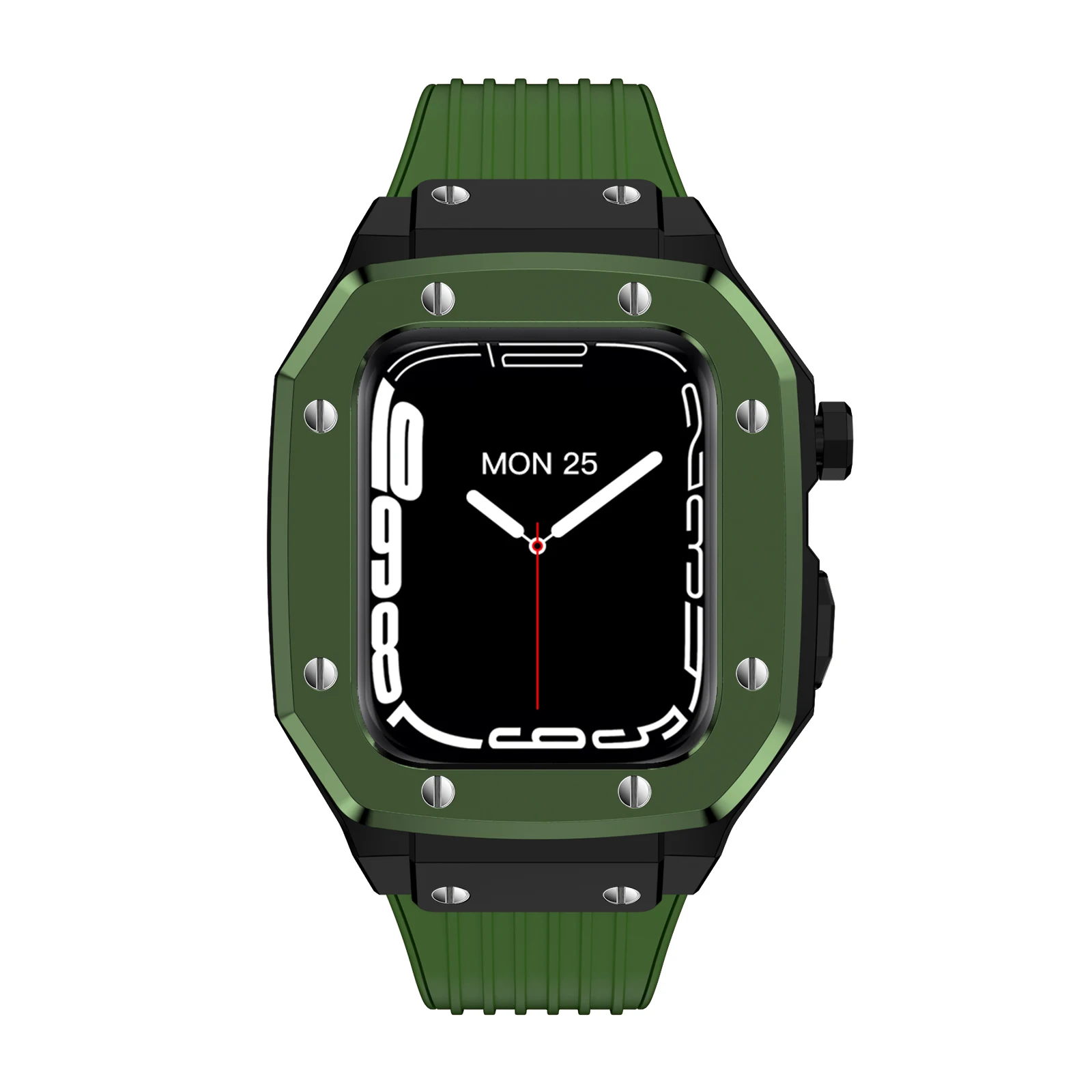 Metal Watch Case for Apple Watch 8 7 45mm Cover Protector for IWatch8 44mm Stainless Steel Modification Kit for Apple WatchStrap