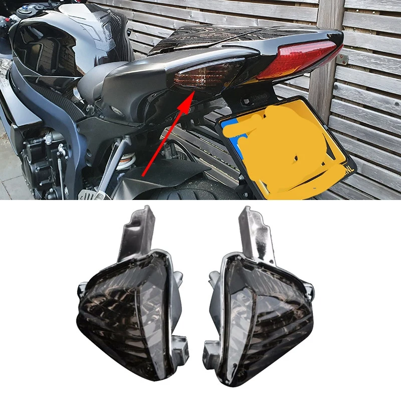 Motorcycle Indicator Rear Turn Signal Tail Light for SUZUKI GSXR 600 750 2008-2010 09 1000 K7 2007-2008 Lens Smoked |