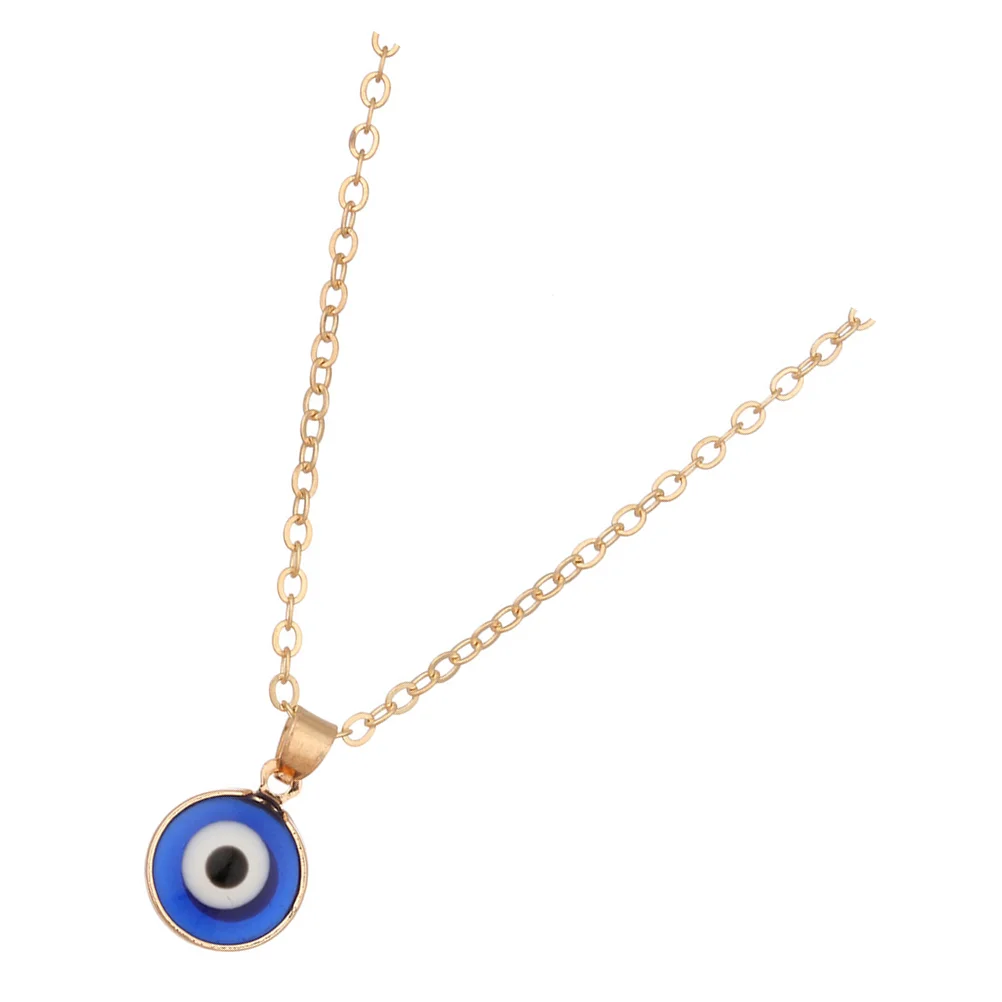 

Eye Necklace Turkish Style Amulet Choker Protection Chain Pendant Blue Eyes
