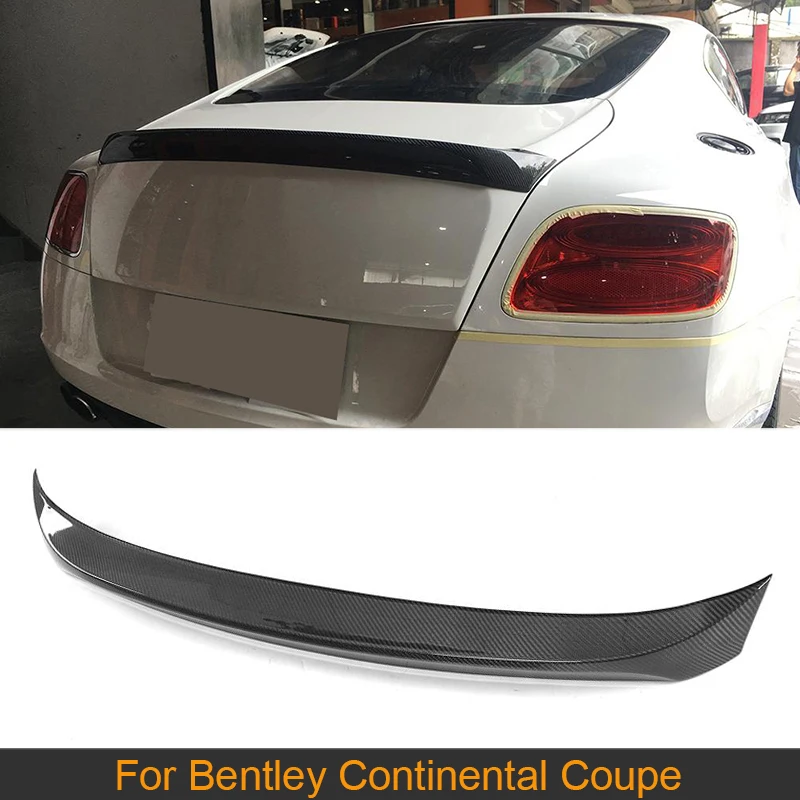 

Carbon Fiber Car Rear Trunk Spoiler Wing For Bentley Continental Coupe 2 Door 2012 - 2014 GT V8 Supersports Rear Spoiler Wing