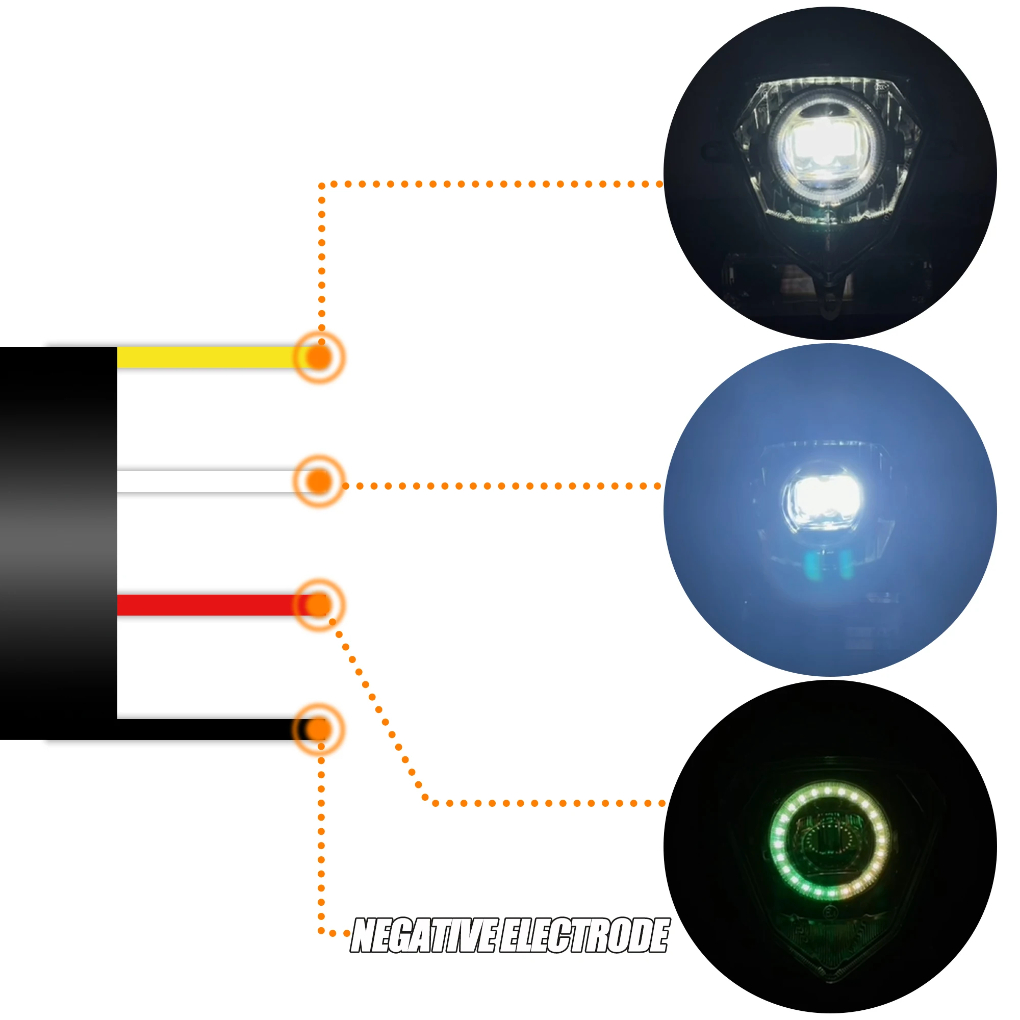 Светодиодная фара для мотоцикла Beta RR Enduro, управление приложением RGB 125-480 2010-2023 125-50 LC Xtrainer 250300 DirtBike, часть для мотокросса (art.: 3920d359e59a2) - 3920d359e59a2