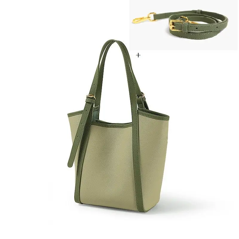 

Green Large-capacity Tote Bag PU Leather Shoulder Messenger Bags for Women Designer Luxury Handbags 2022 Lady Daily Travel Totes