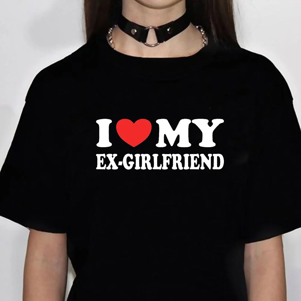 

i Love My Girlfriend t shirt women anime top girl funny clothing