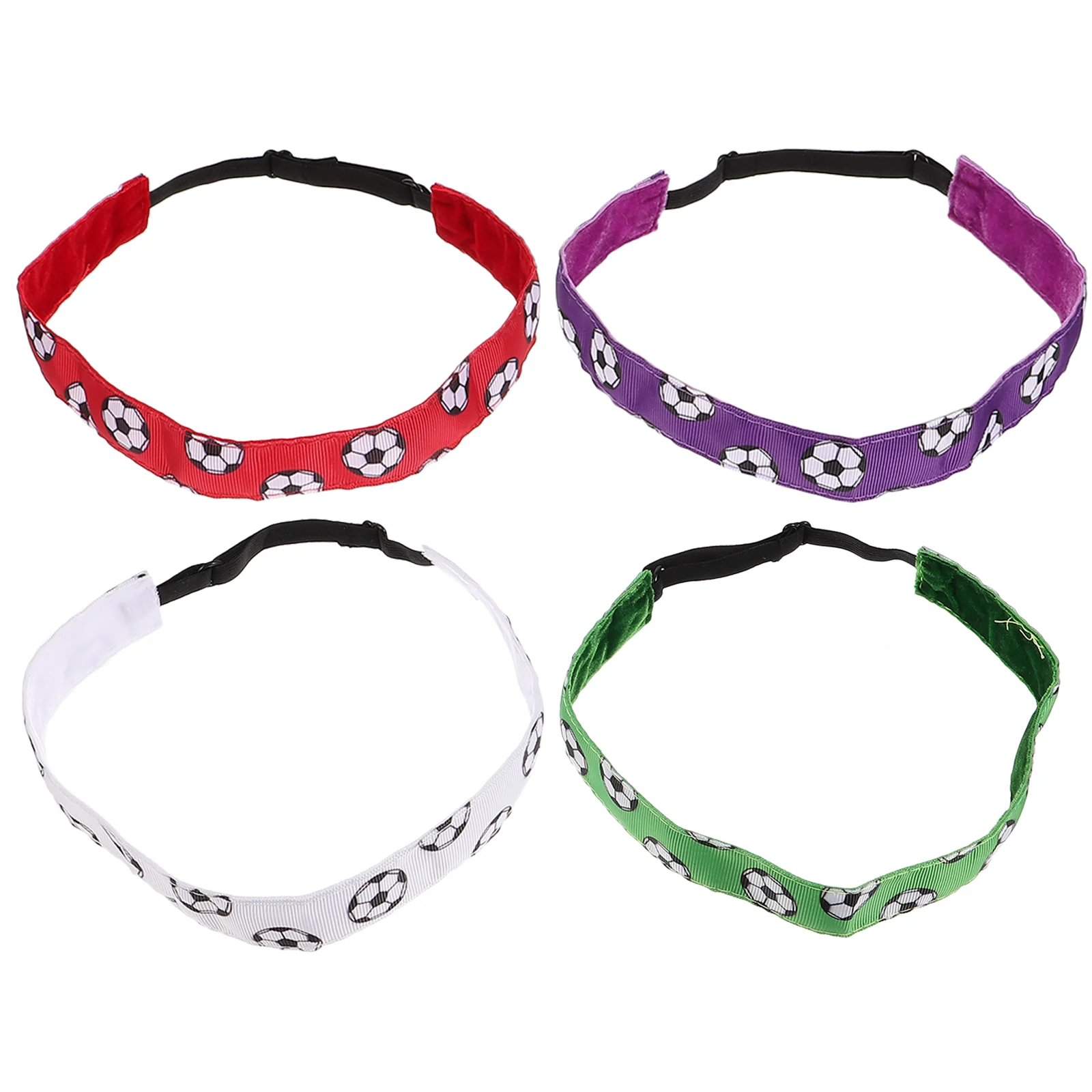 

4 Pcs Football Volleyball Hair Ties Women's Headbands Sweatband Sports European American