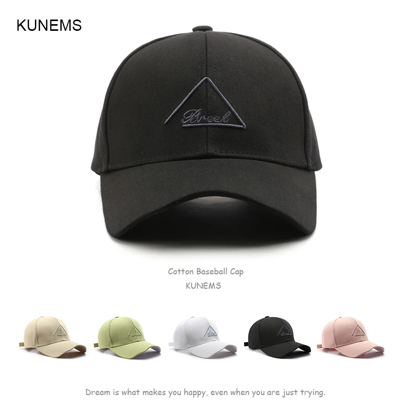 

KUNEMS Fashion Baseball Cap for Women and Men Cotton Snapback Caps Summer Sun Hat Casual Hiphop Hats Visor Peaked Cap Unisex