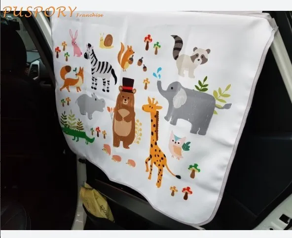 

Занавеска для защиты детей от солнца, занавеска из ткани Оксфорд с мультяшным рисунком против комаров, занавеска для коляски, многофункцион...