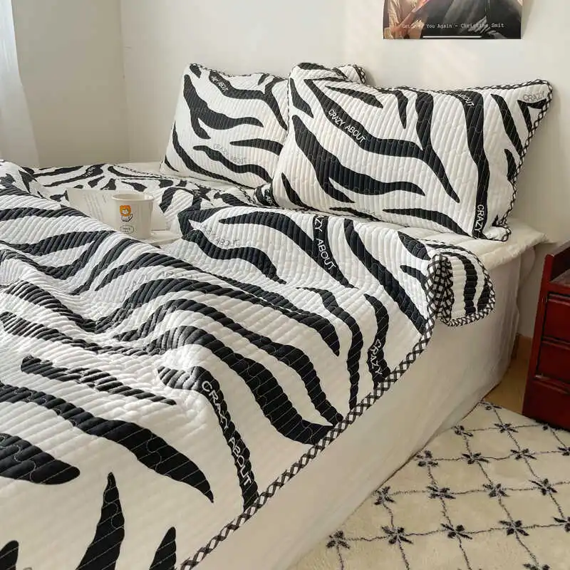 Double-sided Cotton Bed Cover Single Piece Four Seasons Universal Quilted Non-Slip Kang Tatami High end Shee...