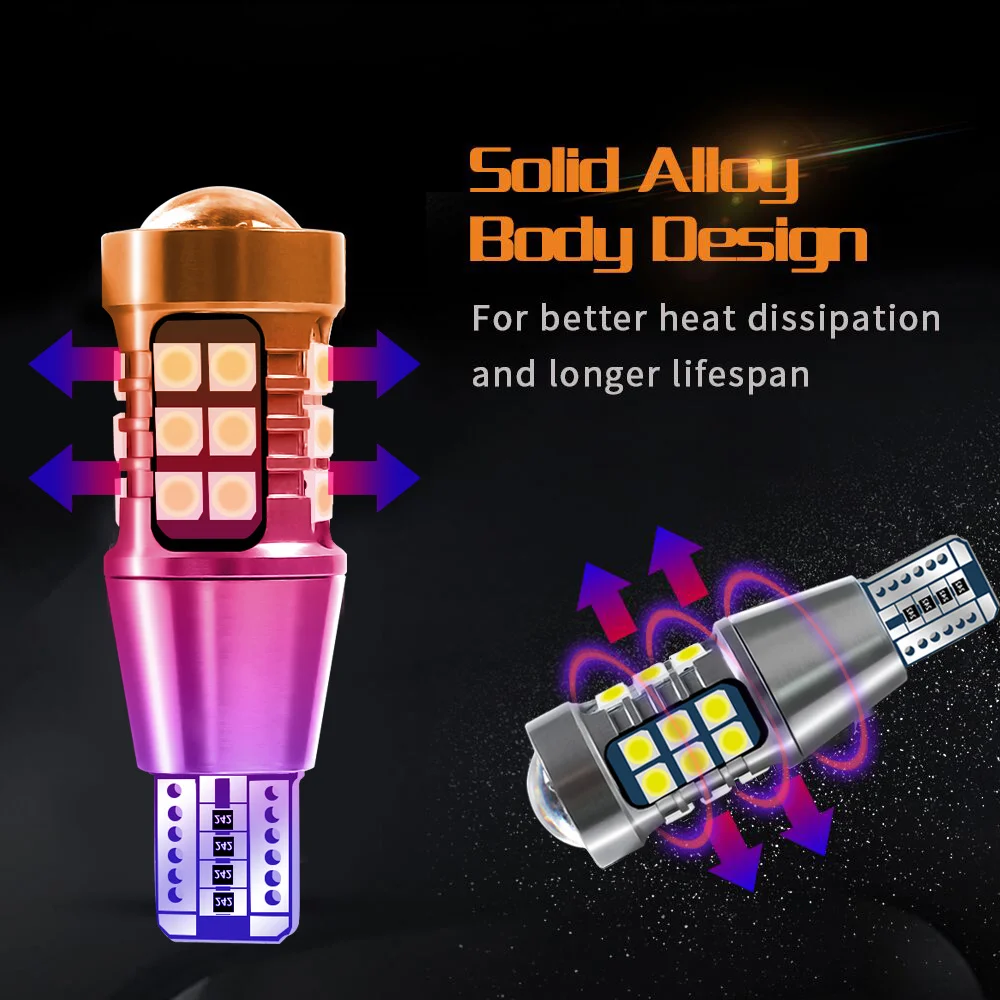 2 шт. T15 сигнальная лампа светодиодная автомобильный фонарь заднего хода