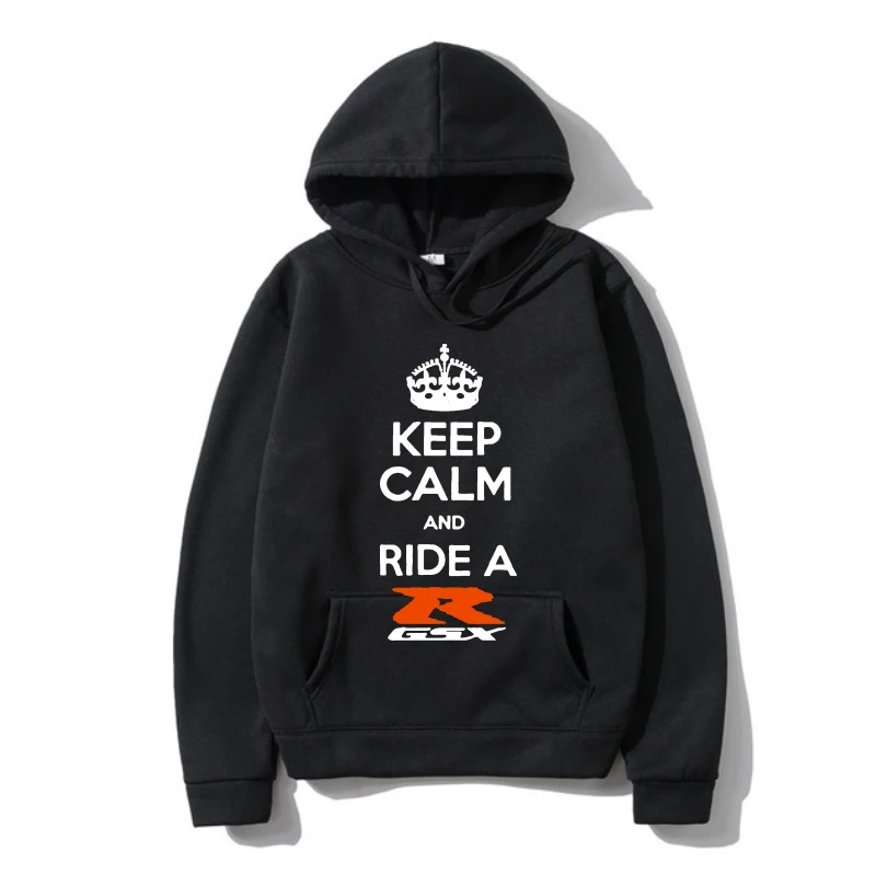 

Новинка 2022, летняя толстовка с капюшоном Keep Calm and Ride A GSXR, японские мотоциклы Gsx, Байкерская толстовка, классная верхняя одежда
