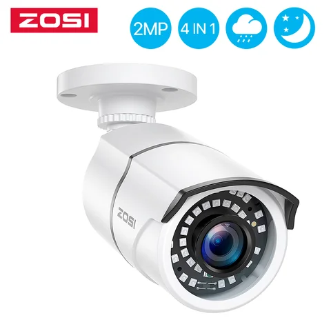 ZOSI 1080P 2MP TVI CCTV 120ft ИК Ночное Видение датчик движения Водонепроницаемая камера видеонаблюдения для дома и улицы цилиндрическая камера видеонаблюдения