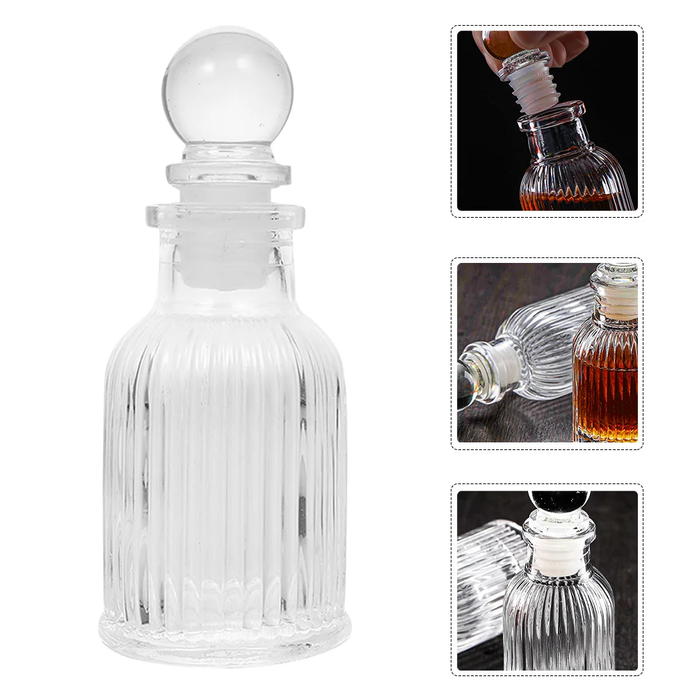 

Transparent Bitters Bottle Crystal Whiskey Decanter Booze Decanter Port Decanter Small Decanter with Stopper