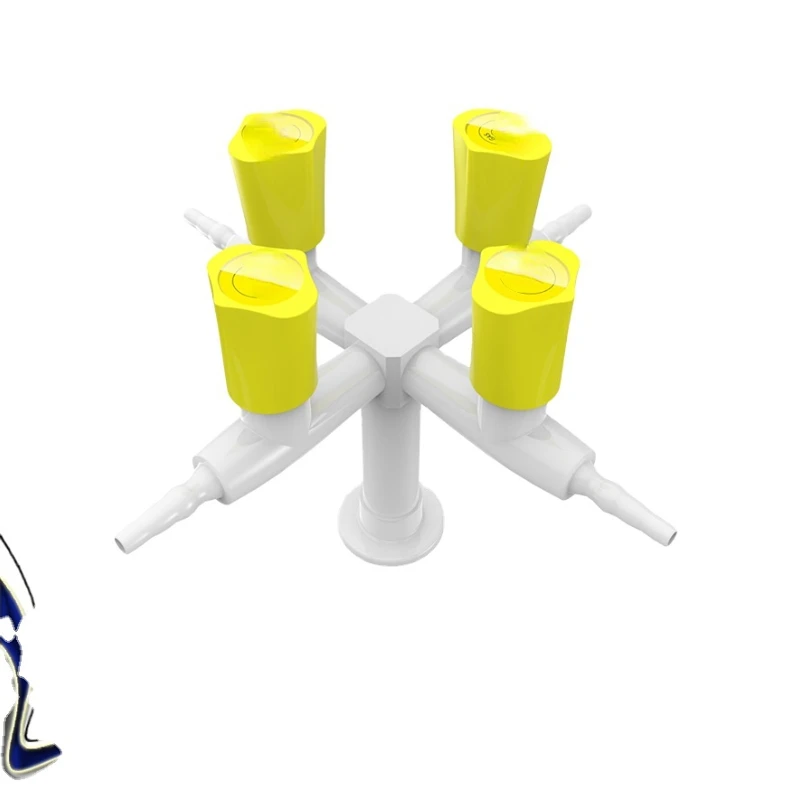 

table/deck mounted four way lab gas valve, gas fittings, gas faucet controls