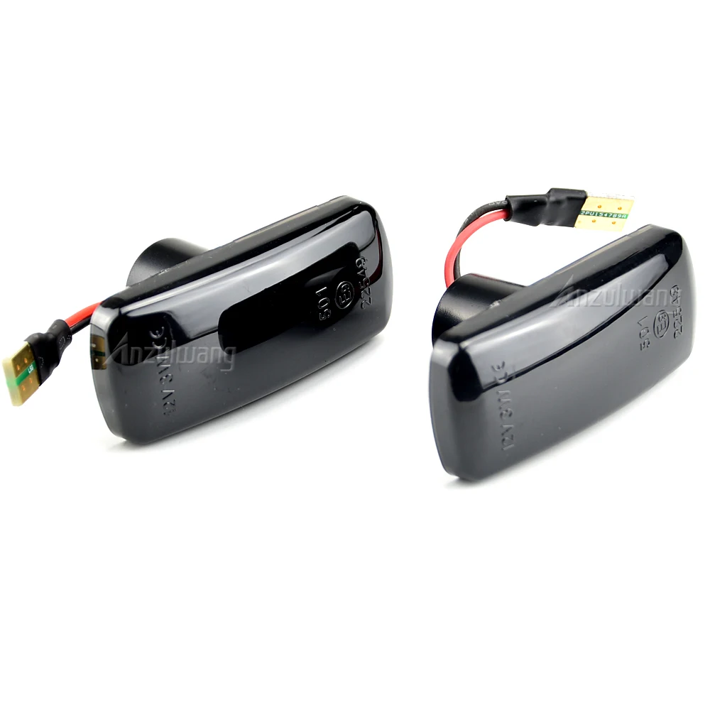 2 динамических боковых габаритных фонаря 30 светодиодных указателей поворота для