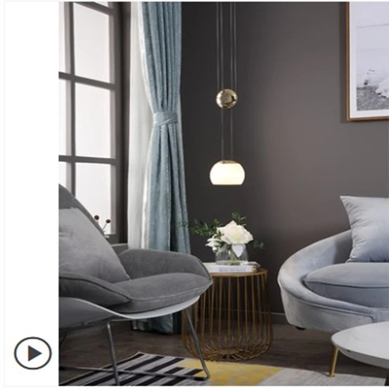 

Подвесные Круглые лампы, цветные подвесные светильники, хрустальная лампа, светодиодная дизайнерская лампа в виде птиц, подвеска для столо...