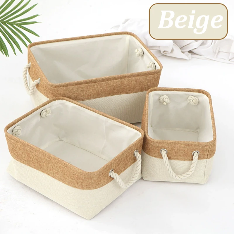 

Складная корзина для белья из льна