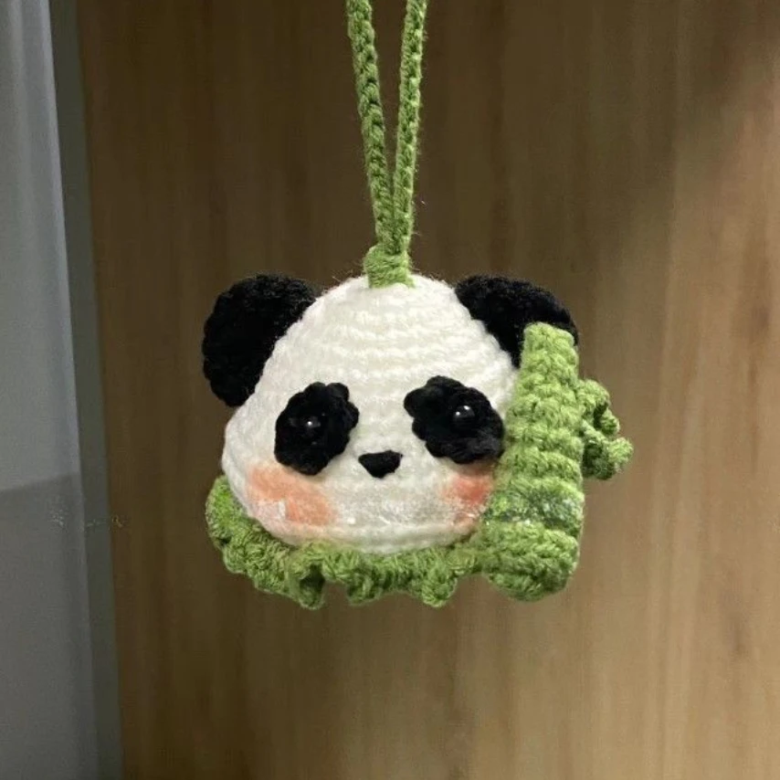 

DIY Little Panda Creative Doll Woolen Handwoven Material Bag Homemade Gift Cute Crochet Funny Cartoon Crochet Hook Set