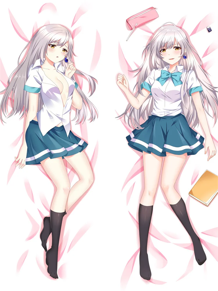 

Anime Dakimakura Pillowcase Iroduku: The World in Colors Tsukishiro DIY Custom Cushion Pillow Cover Hugging Body Pillow Case