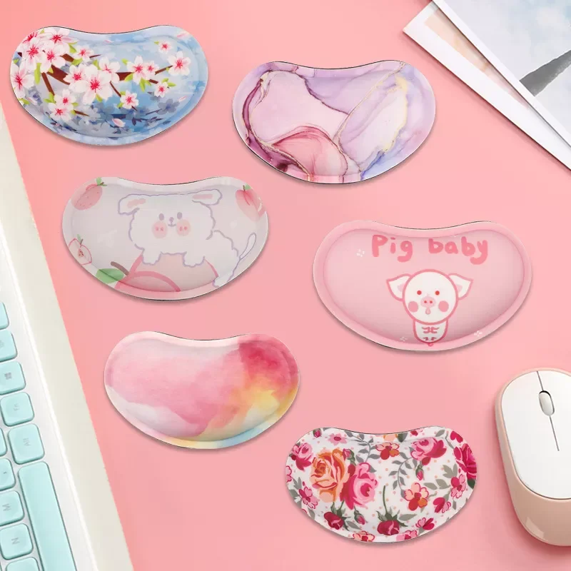 

Factory Direct Selling Mouse Pad rubber Non-slip Wrist Rest Support Mat Computer Kawaii Mousepad for Office Gaming PC Wrist Pad