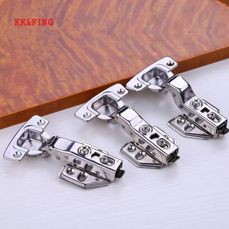 

KK&FING Stainless Steel Removable Hydraulic Cabinet Hinges Cupboard Door Hinge Damper Buffer Soft Close For Furniture Hardware