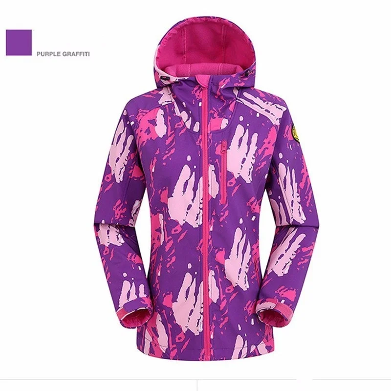 

Autumn Outdoors Spring Mountaineering Clothes Keep Warm Ventilation Waterproof Cold Increase Down Camouflage SoftShell Jacket