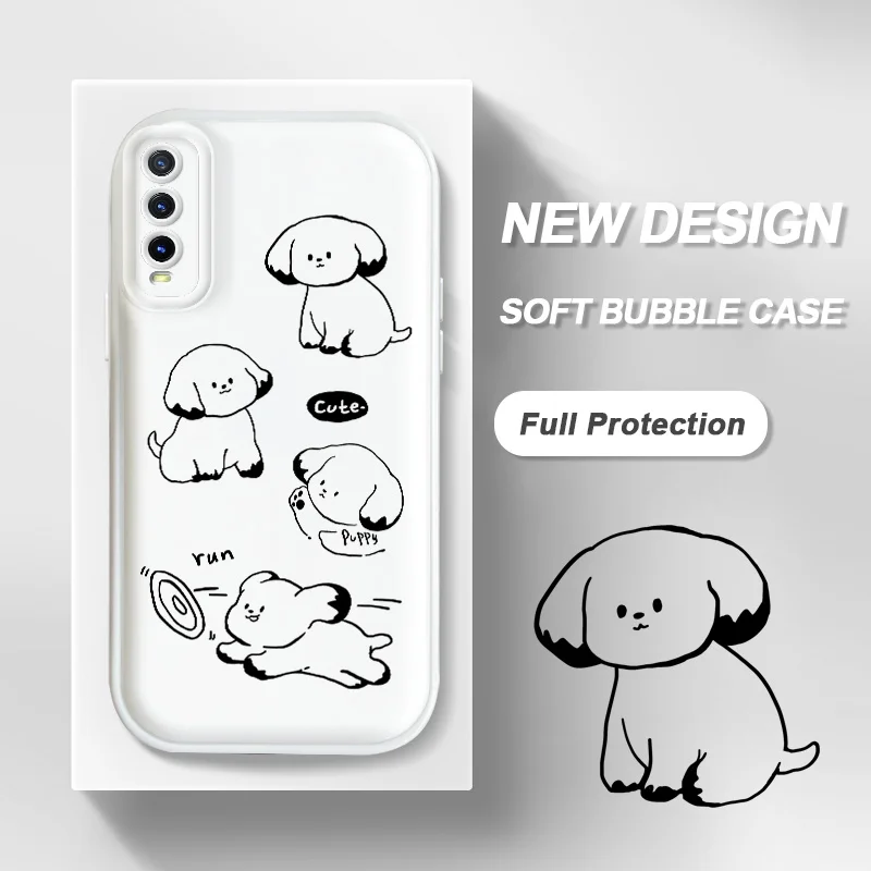 

Small animal Air cushion Phone Case for vivo Y12S Y12A Y20 2020 2021 Y20 i S G Y11S A Y30 iQOO U1X Y19 Y5S Z5i U3 U20 Y17 Y3 Y12