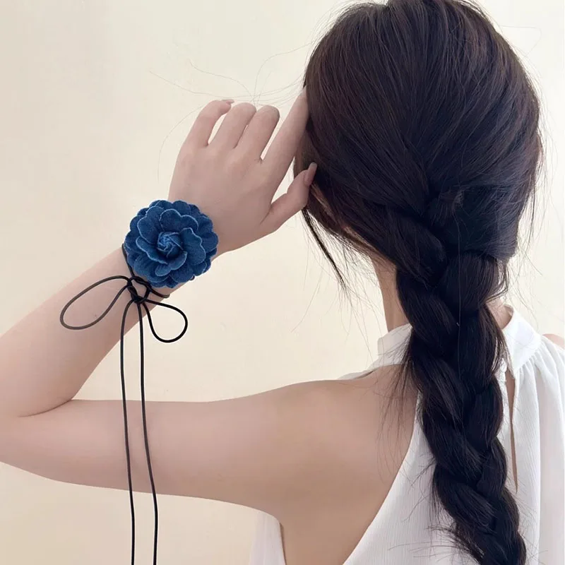 Женское ожерелье с подвеской в виде цветка розы