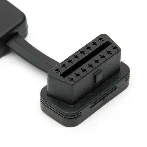 60 см OBD2 16 Pin штекер-гнездо прямоугольный удлинитель с кабелем питания OBD переключатель диагностический инструмент