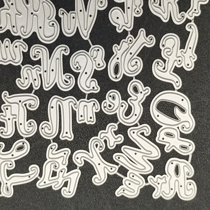 Буквы алфавита металлические Вырубные штампы фотоальбом бумажная карта шаблон