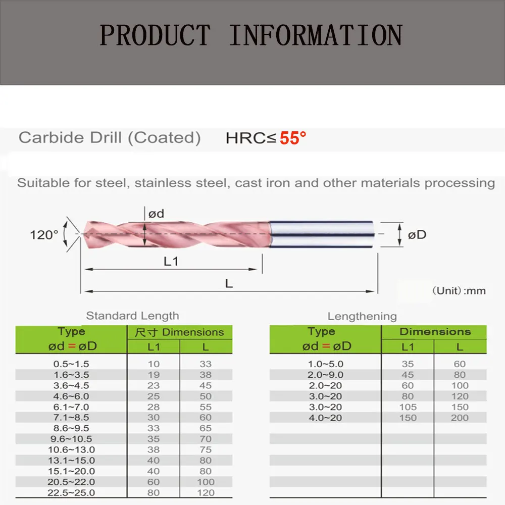 Рисунок 5 - Сверла HRC55 из вольфрамовой стали