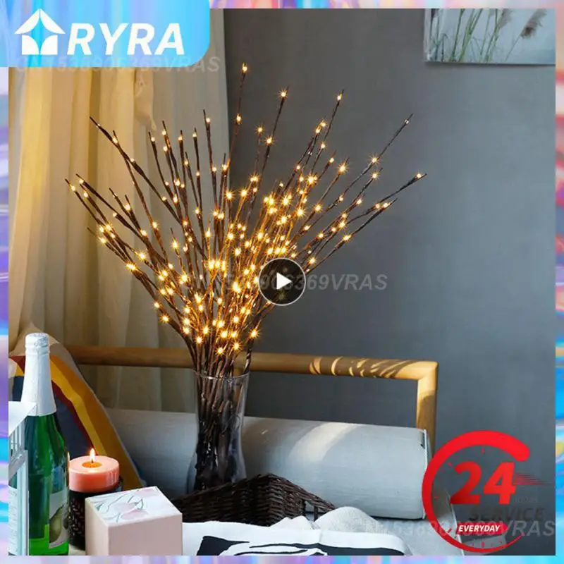 

1~10PCS 73cm 20 Bulbs LED Willow Branch Lamp Artificial Branch Willow Twig Vase Lights Battery Powered for Wedding Party Fairy