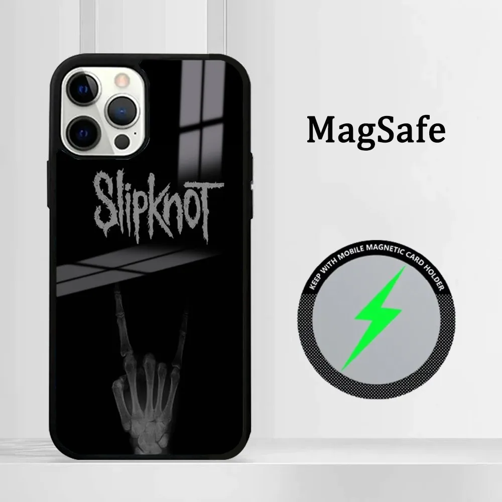 Чехол для телефона Band S-SlipknotS в стиле хип-хоп iPhone 16 15 14 13 12 11 Pro Max Plus Mini Magsafe Mirror