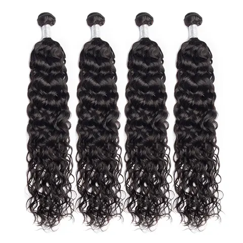 Волнистые искусственные человеческие волосы, перуанские, влажные и волнистые волосы, длинные, 30 дюймов, 1/3/4