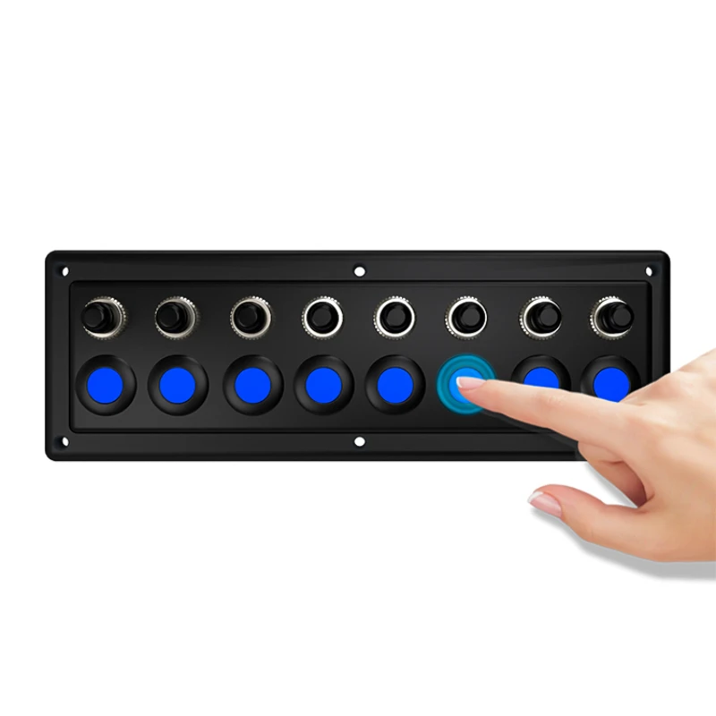 

boat switch panel marine PN-1824 8-Bit Single touch switch panel 12v