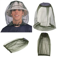 foldable outdoor fishing cap midge mosquito bee insect hat fishing hat bug mesh head net face protector travel camping cap