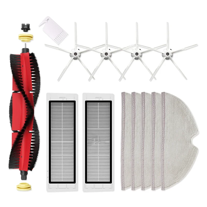 

For Roborock S5 S5 Max S6 S6 MaxV S6 Pure S502-00 S502-02 E4 E5 Robot Vacuum Cleaner Parts Brush Hepa Filter Mop