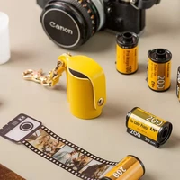 camera film keychain leather case photographic film digital accessories film case for kodak leather case