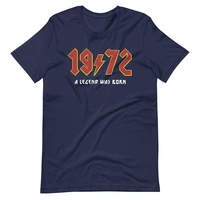 50th birthday gift for women shirt vintage 1972 t shirt 50th birthday party shirt short sleeve top tees streetwear drop shipping